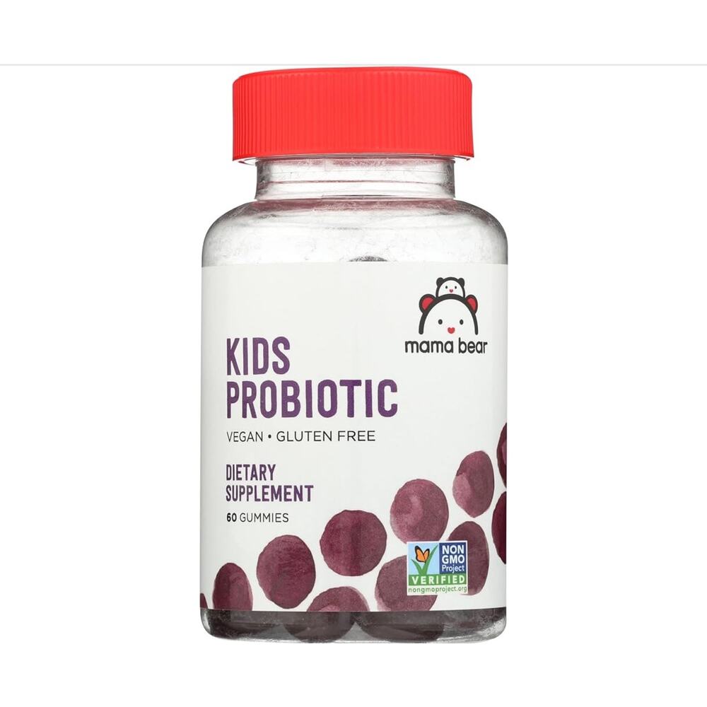 Mama Bear Vegan Probiotic, Berry, 60 Gummies, 1 Billion CFU per Gummy